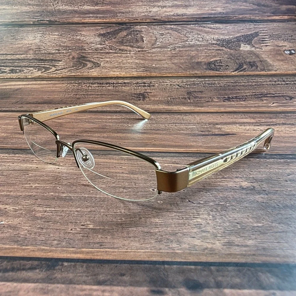 Michael‎ Kors MK419 Gold Rimless Eyeglasses 52-17-135 FRAMES ONLY
